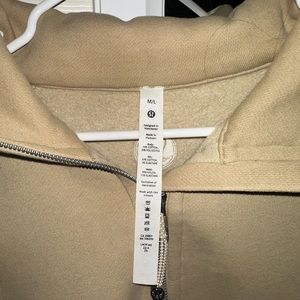 Lululemon scuba quarter zip with funnel collar neck